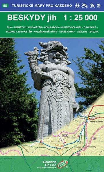 Beskydy jih 1:25 000 - 9788075060877