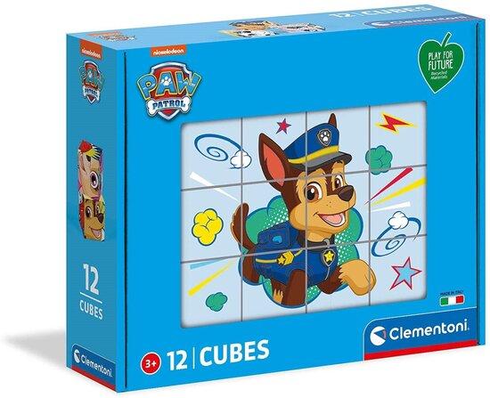 CLEMENTONI Play For Future Obrázkové kostky Tlapková patrola, 12 kostek - 45008