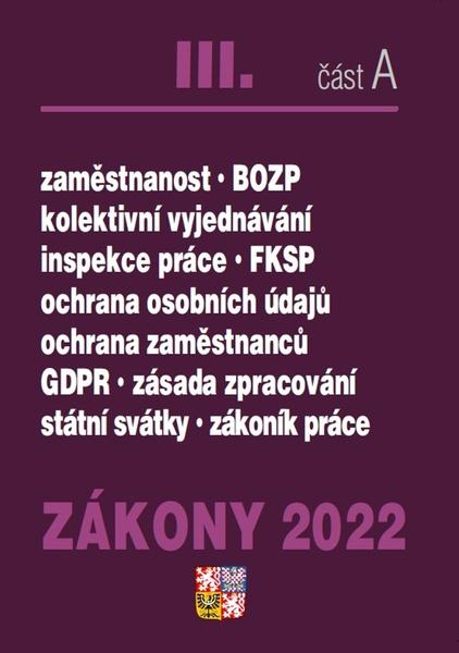 Zákony III/2022 část A – Zákoník práce