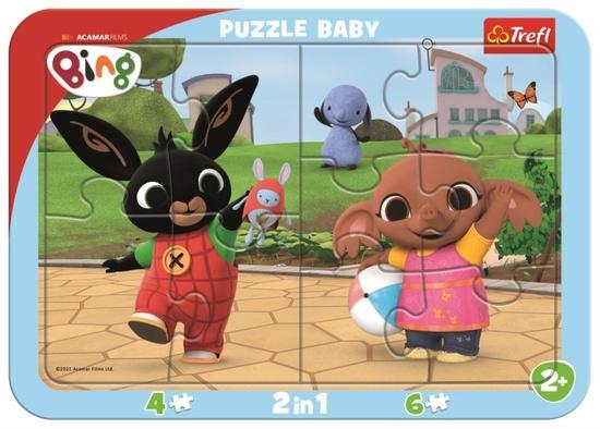 TREFL Baby puzzle Bing si hraje 2v1, 10 dílků - 80020