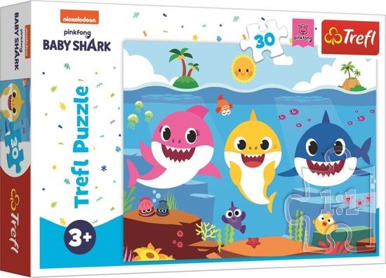 TREFL Puzzle Baby Shark: Podmořský svět žraloků 30 dílků - 18284