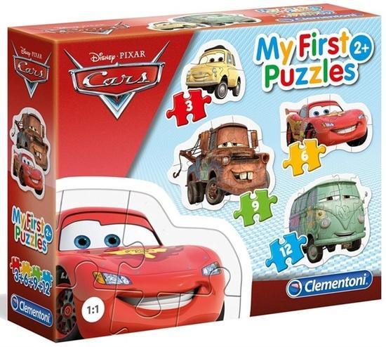 CLEMENTONI Moje první puzzle Auta 4v1 (3,6,9,12 dílků) - 33C20804HMS
