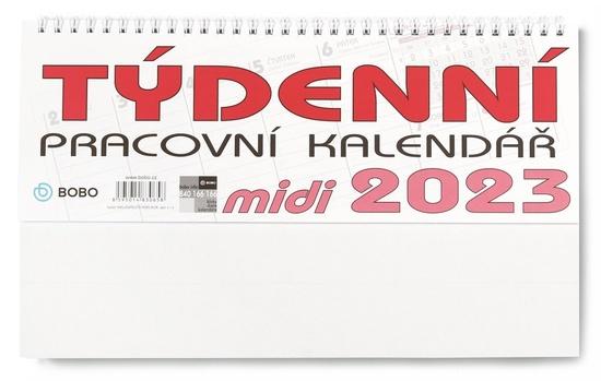 Pracovní midi týdenní 2023 - stolní kalendář