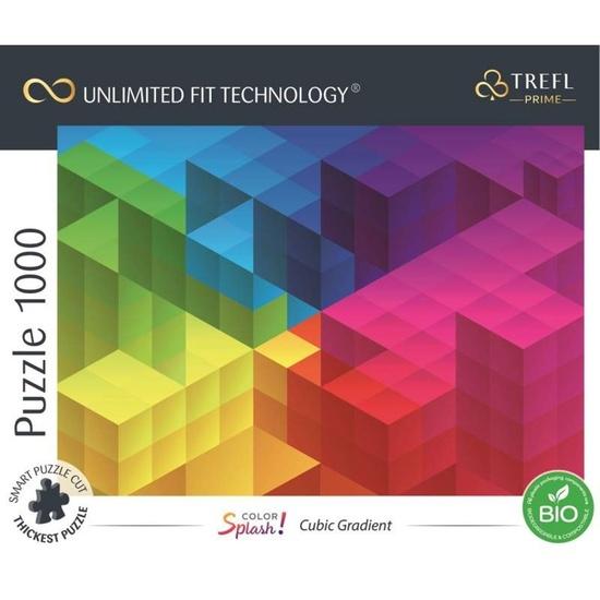 TREFL Puzzle UFT Color Splash: Kostkový gradient 1000 dílků - 10700