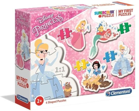 CLEMENTONI Moje první puzzle Disney princezny 4v1 (3,6,9,12 dílků) - 33C20813HMS