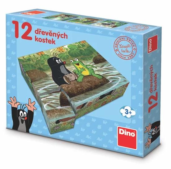 KRTEK A ZVÍŘÁTKA Dřevěné kostky - DI641310