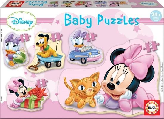 EDUCA Baby puzzle Minnie 5v1 (3-5 dílků) - 15612