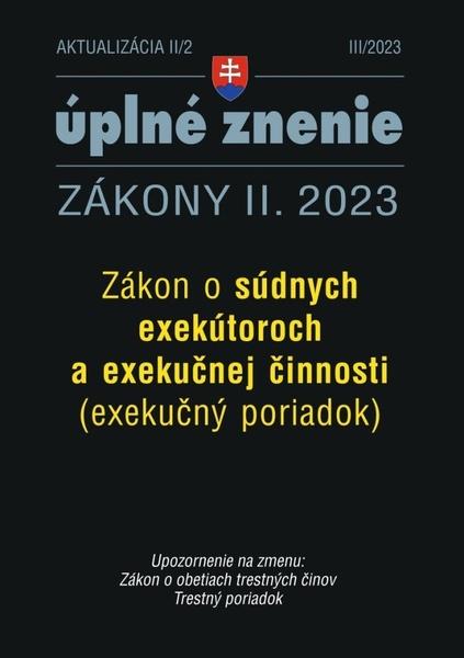 Aktualizácia II/2 2023  – Exekučný poriadok