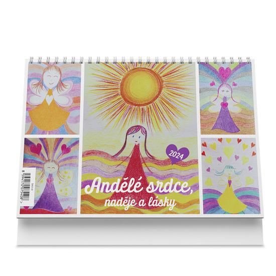 Andělé srdce, naděje a lásky 2024 - stolní kalendář