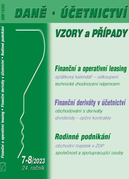 Daně, účetnictví, vzory a případy 7-8/2023