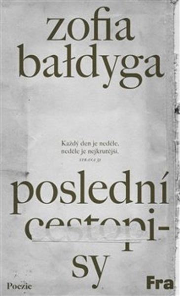 Kniha Poslední cestopisy