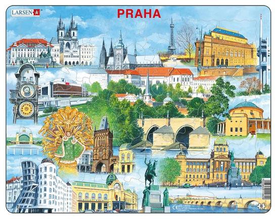 Puzzle Praha pohlednice