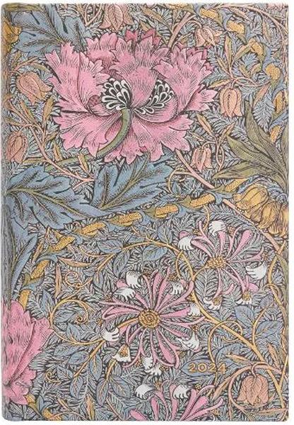 Diář Morris Pink Honeysuckle 2024