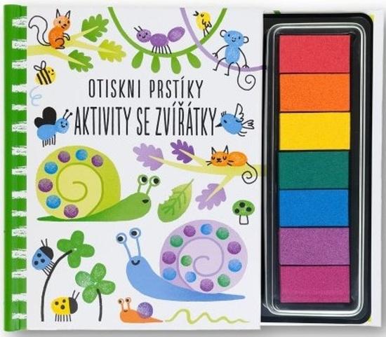 Otiskni prstíky Aktivity se zvířátky - 9788025634295