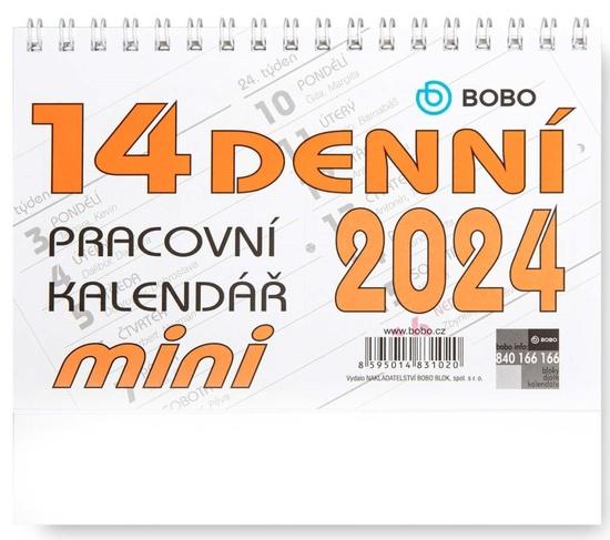Pracovní mini 14denní 2024 - stolní kalendář