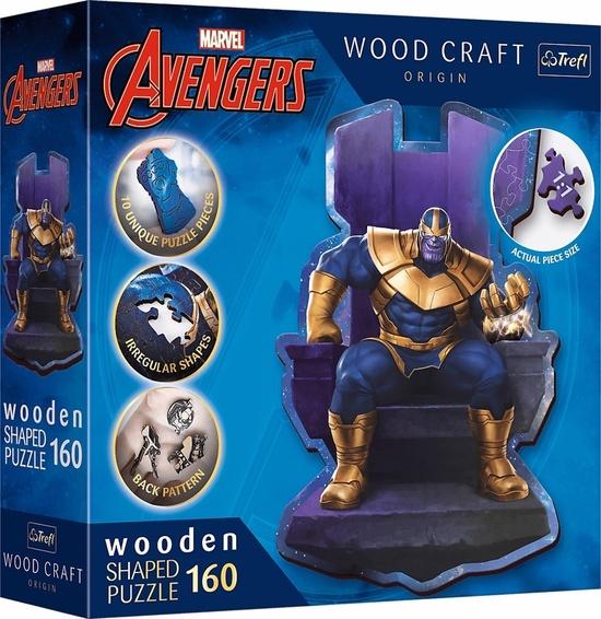 TREFL Wood Craft Origin puzzle Thanos na trůnu 160 dílků - 20184