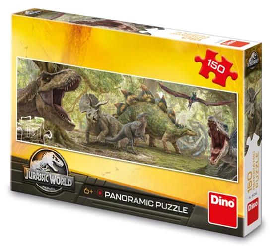 DINO Panoramatické puzzle Jurský svět 150 dílků - 393363