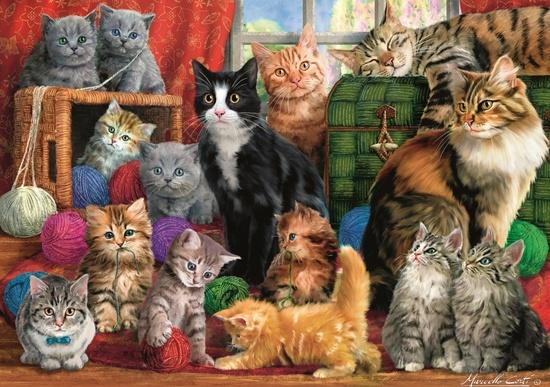 TREFL Puzzle Kočičí setkání 1000 dílků - 10555