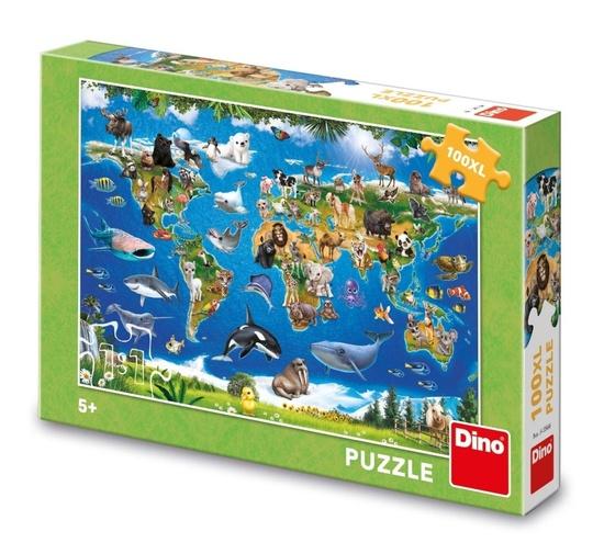 MAPA ZVÍŘAT 100 XL Puzzle - DI343566