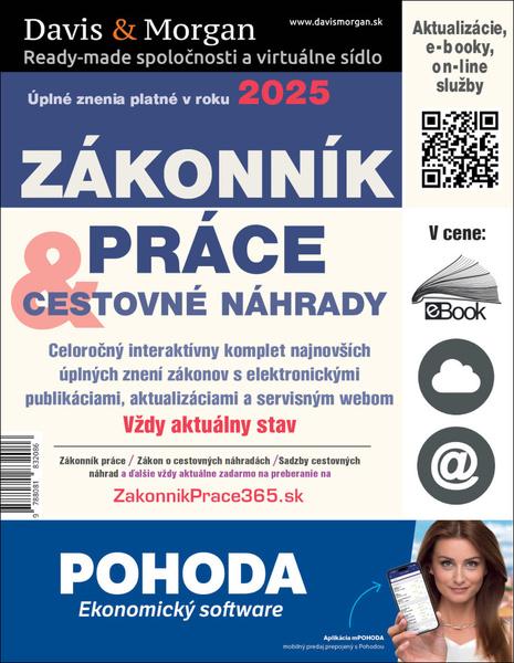 Zákonník práce a Cestovné náhrady 2025 - 9788081832086