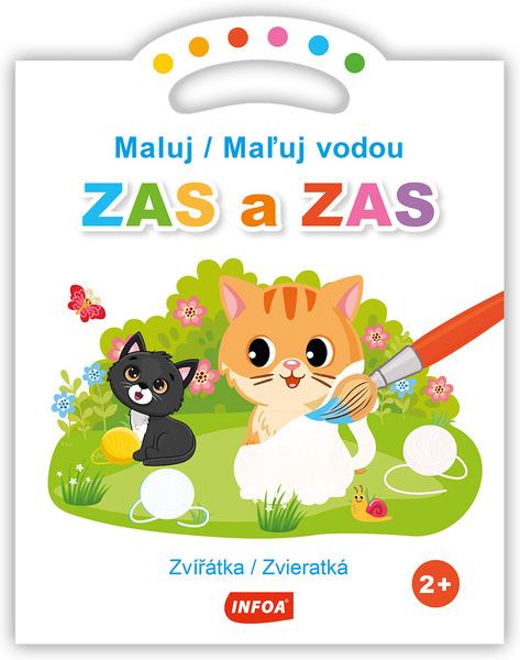 Maluj/Maľuj vodou ZAS a ZAS Zvířátka/Zvieratká - 9788076971233