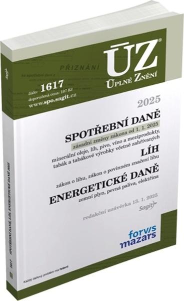 ÚZ 1617 Spotřební daně - 9788074886591