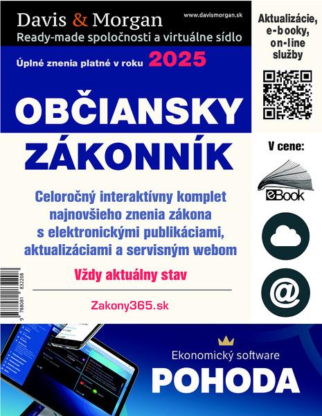 Občiansky zákonník 2025 - 9788081832208