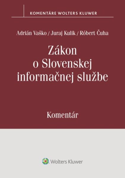 Zákon o Slovenskej informačnej službe - 9788057107293