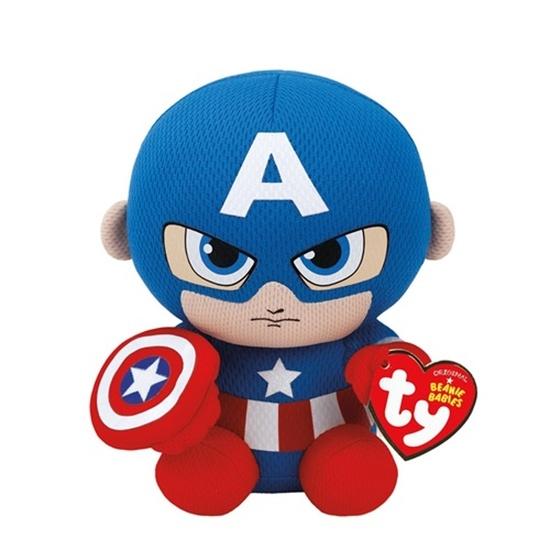 Beanie Babies Marvel CAPTAIN AMERICA 15 cm