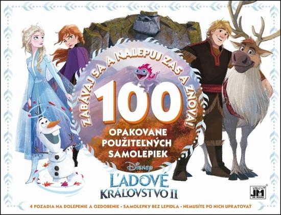 100 opakovane použiteľných samolepiek  Ľadové kráľovstvo II