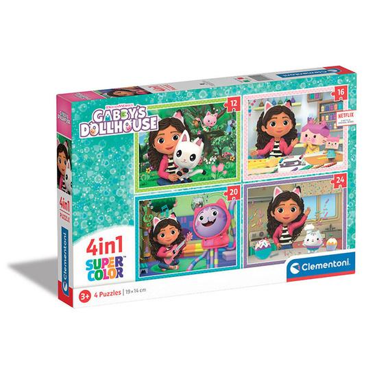 Puzzle 4v1 Gábinin kouzelný domek