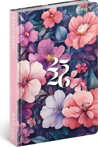 Spirálový 18měsíční diář Petito Kytice 2025/2026