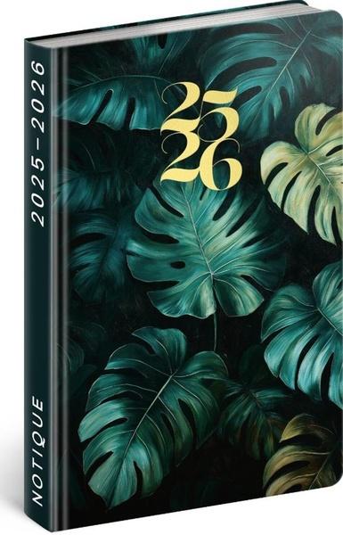 Spirálový 18měsíční diář Petito Monstera 2025/2026
