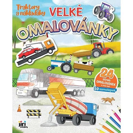 Velké omalovánky Traktory a náklaďáky