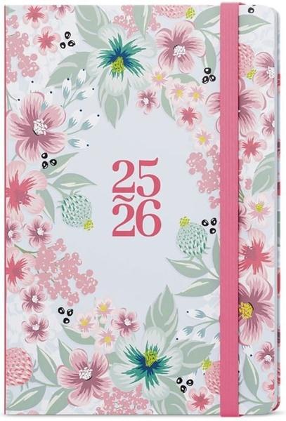 18měsíční týdenní diář 2026 Lungo B6 Květy