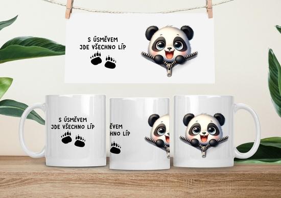 Hrneček čumáček 330ml porcelán Panda
