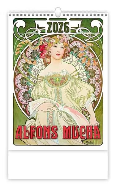 Alfons Mucha 2026 - nástěnný kalendář