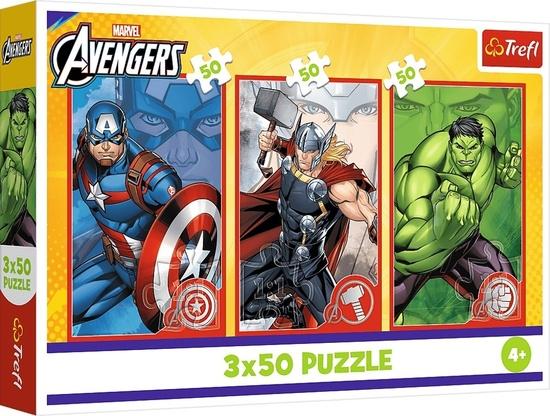 Puzzle Marvel Avengers Tvůj hrdina 3x50 dílků