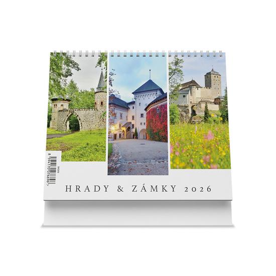 Hrady a zámky 2026 - stolní kalendář
