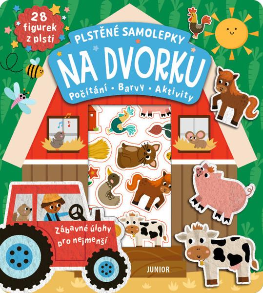 Plstěné samolepky Na dvorku - 9788072678174