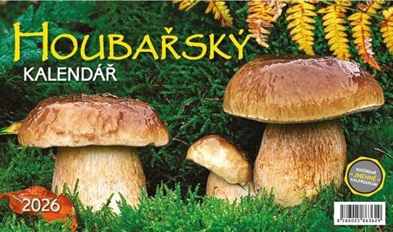Houbařský kalendář 2026 - stolní kalendář