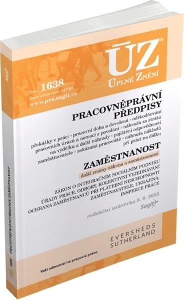 ÚZ 1638 Pracovněprávní předpisy - 9788074886812