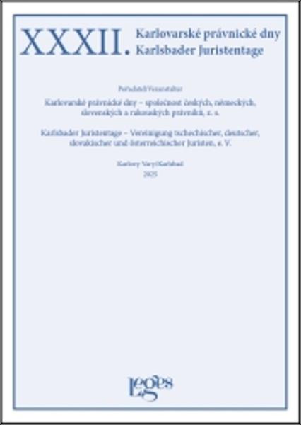 XXXII. Karlovarské právnické dny - 9788075028143