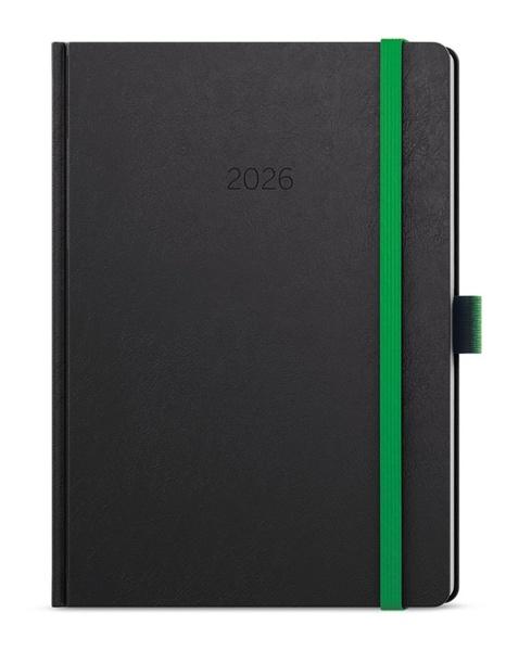 Denní diář 2026 David Nora A5 zelená