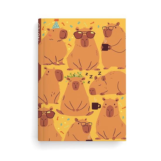 Notes linkovaný A5 lamino Kapybary