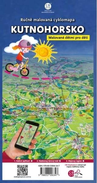Ručně malovaná cyklomapa Kutnohorsko - 9788053006347