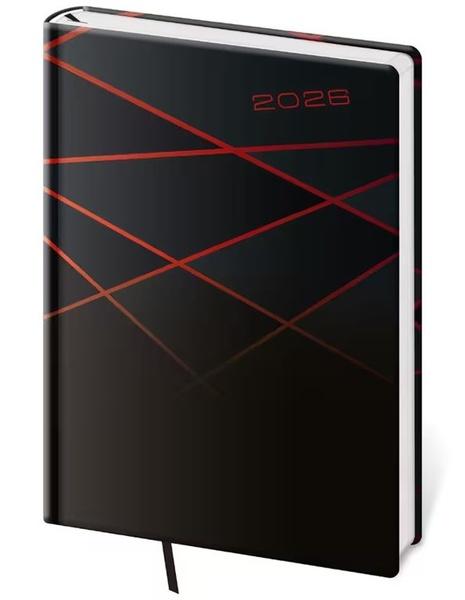 Týdenní diář 2026 A5 Vario Black design
