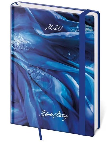 Denní diář 2026 A5 Vario Matragi Blue s gumičkou