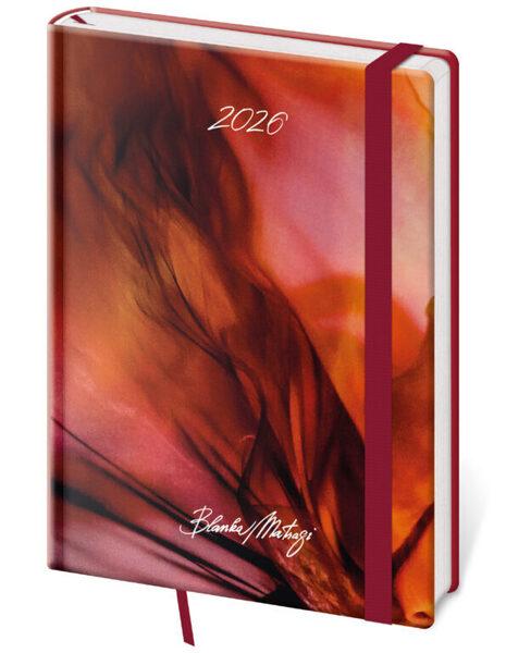 Týdenní diář 2026 A5 Vario Matragi Red s gumičkou