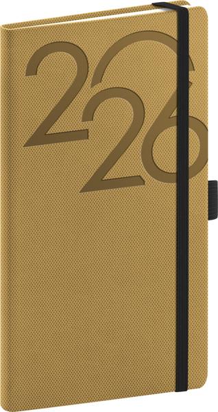 Kapesní diář Ajax 2026 zlatý